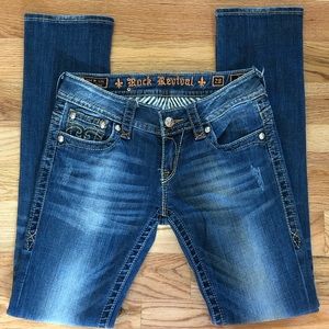 Rock Revival Size 28 Jen Straight Cut Jeans